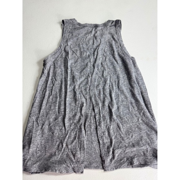 J. Crew Factory Gray Knot Front Cotton Tank Top Sleeveless Tie Tee - Women's XS - Picture 4 of 14